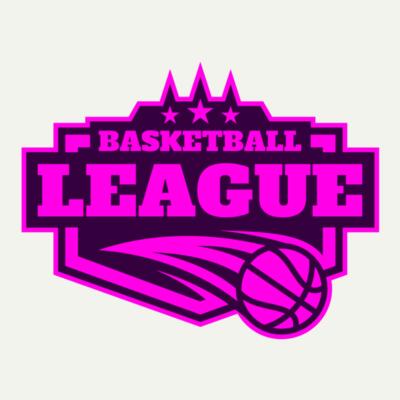 League Basketball logo template 02 Miniatura
