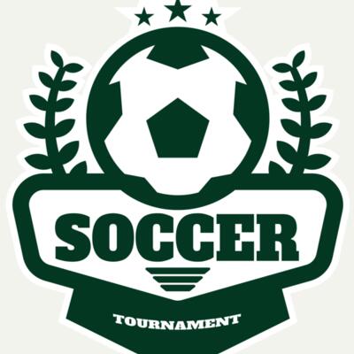 Soccer Tournament logo template Miniatura