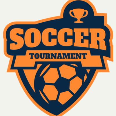 Soccer Tournament league logo template Miniatura