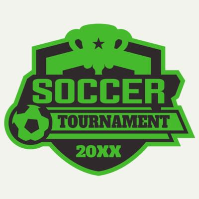 Soccer Tournament logo template 02 Miniatura