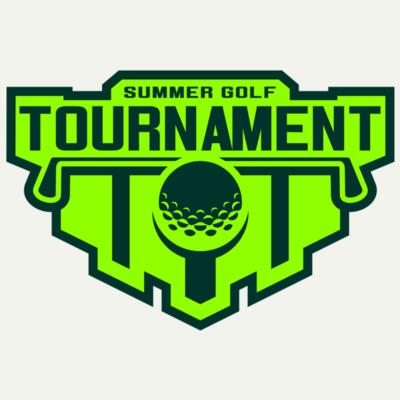 Tournament Summer golf logo template Miniatura