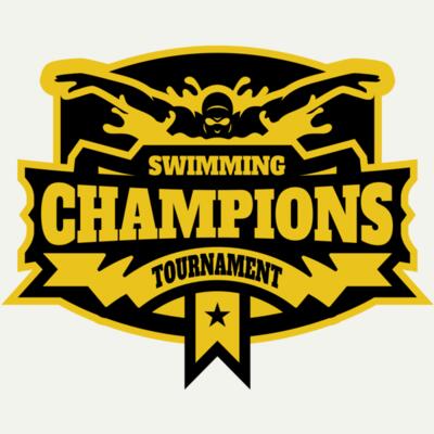 Champions Swimming Tournament logo template Miniatura