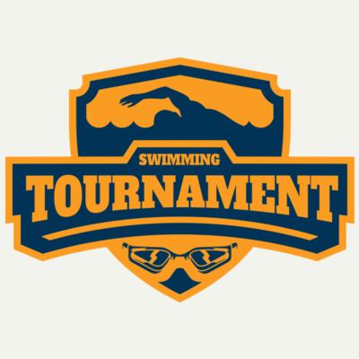 Swimming Tournament logo template 02 Miniatura