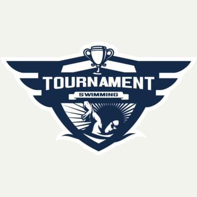 Swimming Tournament logo template 04 Miniatura