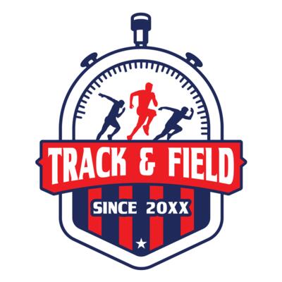 Track & Field Team Logo 14 Miniatura