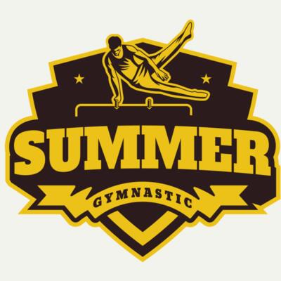 Summer Gymnastic logo template Miniatura
