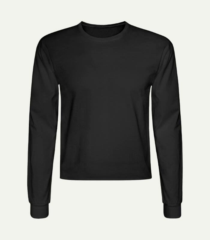 Crop Top Unisex Manga Larga Miniatura