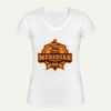 Playera Dama: Algodón Peinado Cuello V Miniatura