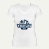 Playera Dama: Algodón Peinado Cuello V Miniatura